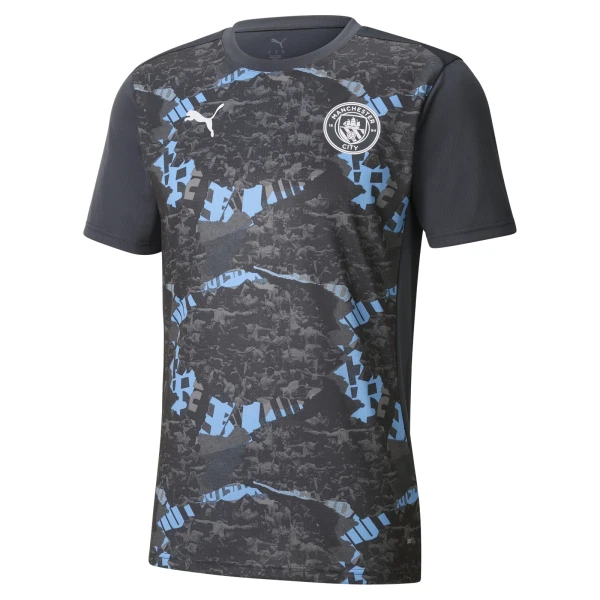 Günstige Manchester City Pre-Match Herrentrikot 2025/26 Kurzarm Schwarze Günstige Manchester City Pre-Match Herrentrikot 2025/26 Kurzarm Schwarze