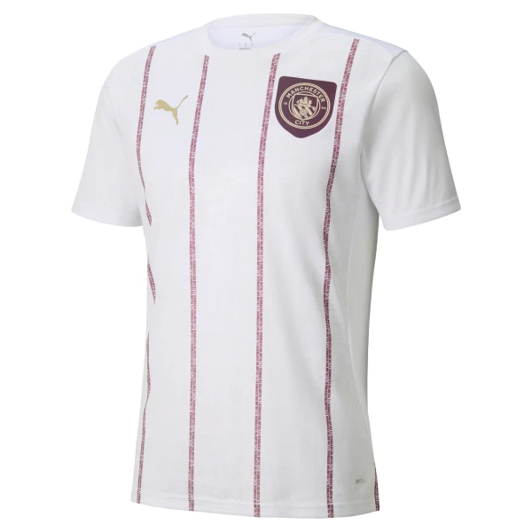 Günstige Manchester City Pre-Match Herrentrikot 2025/26 Kurzarm Weiße Günstige Manchester City Pre-Match Herrentrikot 2025/26 Kurzarm Weiße