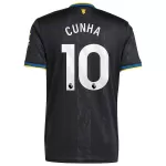 Günstige Manchester United Cunha 10 Herrentrikot Ausweich 2025/26 Kurzarm