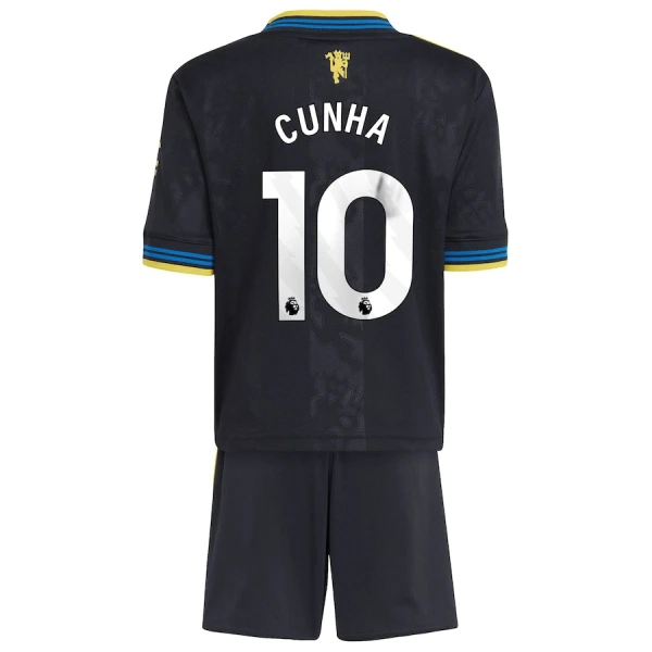 Günstige Manchester United Cunha 10 Kindertrikot Ausweich 2025/26 Kurzarm Günstige Manchester United Cunha 10 Kindertrikot Ausweich 2025/26 Kurzarm