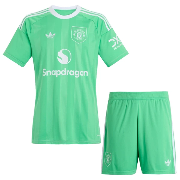 Günstige Manchester United Torwart Kindertrikot 2025/26 Kurzarm Grüne Günstige Manchester United Torwart Kindertrikot 2025/26 Kurzarm Grüne