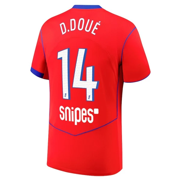 Günstige Paris Saint-Germain Desire Doue 14 Herrentrikot Ausweich 2025/26 Kurzarm Günstige Paris Saint-Germain Desire Doue 14 Herrentrikot Ausweich 2025/26 Kurzarm