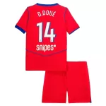 Günstige Paris Saint-Germain Desire Doue 14 Kindertrikot Ausweich 2025/26 Kurzarm