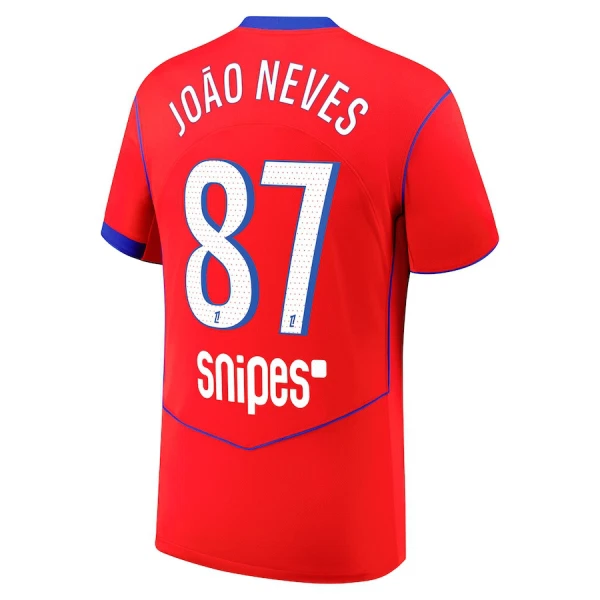 Günstige Paris Saint-Germain Joao Neves 87 Herrentrikot Ausweich 2025/26 Kurzarm Günstige Paris Saint-Germain Joao Neves 87 Herrentrikot Ausweich 2025/26 Kurzarm