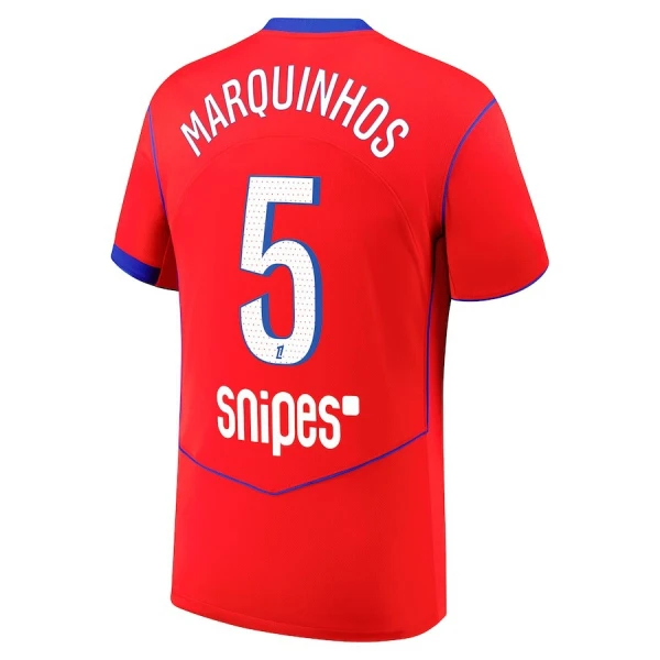 Günstige Paris Saint-Germain Marquinhos 5 Herrentrikot Ausweich 2025/26 Kurzarm Günstige Paris Saint-Germain Marquinhos 5 Herrentrikot Ausweich 2025/26 Kurzarm