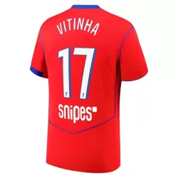 Günstige Paris Saint-Germain Vitinha 17 Herrentrikot Ausweich 2025/26 Kurzarm Günstige Paris Saint-Germain Vitinha 17 Herrentrikot Ausweich 2025/26 Kurzarm