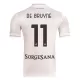 Günstige SSC Neapel De Bruyne 11 Herrentrikot Auswärts 2025/26 Kurzarm Günstige SSC Neapel De Bruyne 11 Herrentrikot Auswärts 2025/26 Kurzarm