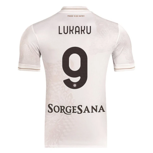 Günstige SSC Neapel Lukaku 9 Herrentrikot Auswärts 2025/26 Kurzarm Günstige SSC Neapel Lukaku 9 Herrentrikot Auswärts 2025/26 Kurzarm