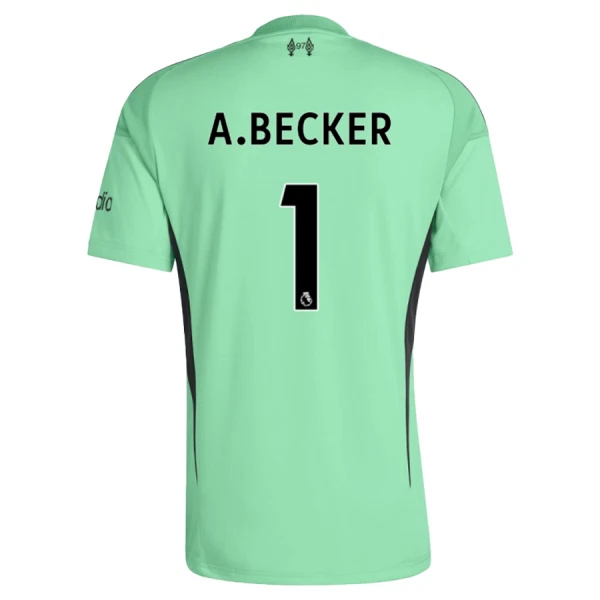 Günstige Liverpool A. Becker 1 Torwart Herrentrikot 2025/26 Kurzarm Grüne Günstige Liverpool A. Becker 1 Torwart Herrentrikot 2025/26 Kurzarm Grüne