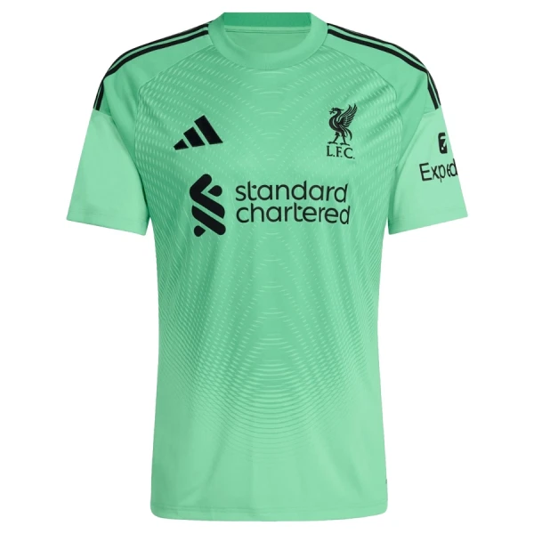 Günstige Liverpool A. Becker 1 Torwart Kindertrikot 2025/26 Kurzarm Grüne