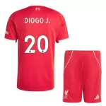 Günstige Liverpool Diogo J 20 Kindertrikot Heim 2025/26 Kurzarm