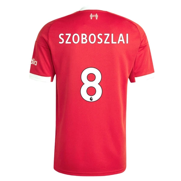 Günstige Liverpool Dominik Szoboszlai 8 Herrentrikot Heim 2025/26 Kurzarm Günstige Liverpool Dominik Szoboszlai 8 Herrentrikot Heim 2025/26 Kurzarm