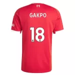 Günstige Liverpool Gakpo 18 Herrentrikot Heim 2025/26 Kurzarm