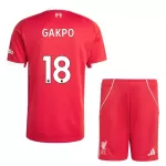 Günstige Liverpool Gakpo 18 Kindertrikot Heim 2025/26 Kurzarm