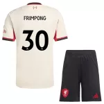 Günstige Liverpool Jeremie Frimpong 30 Kindertrikot Auswärts 2025/26 Kurzarm