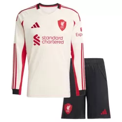Günstige Liverpool Kindertrikot Auswärts 2025/26 Langarm Günstige Liverpool Kindertrikot Auswärts 2025/26 Langarm