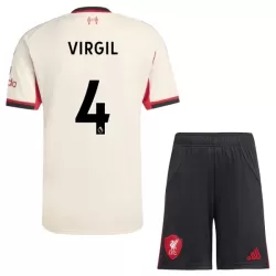 Günstige Liverpool Virgil 4 Kindertrikot Auswärts 2025/26 Kurzarm Günstige Liverpool Virgil 4 Kindertrikot Auswärts 2025/26 Kurzarm