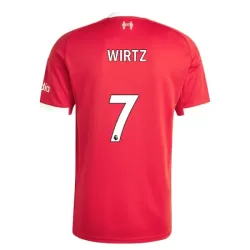 Günstige Liverpool Wirtz 7 Herrentrikot Heim 2025/26 Kurzarm Günstige Liverpool Wirtz 7 Herrentrikot Heim 2025/26 Kurzarm