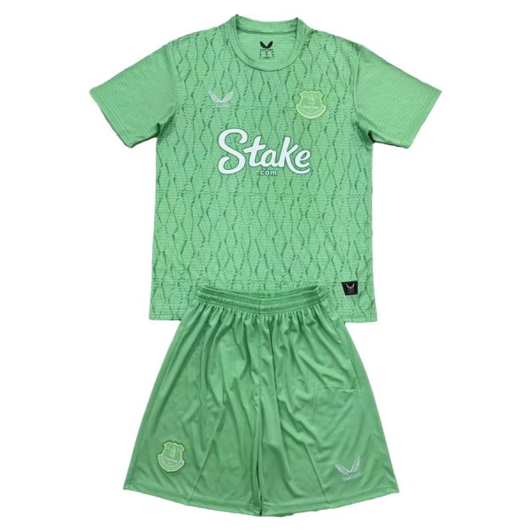 Günstige Everton Torwart Kindertrikot 2025/26 Kurzarm Grüne Günstige Everton Torwart Kindertrikot 2025/26 Kurzarm Grüne