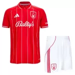 Günstige Nottingham Forest Kindertrikot Heim 2025/26 Kurzarm