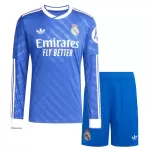 Günstige Real Madrid Kindertrikot Ausweich 2025/26 Langarm