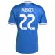 Günstige Real Madrid Rudiger 22 Herrentrikot Ausweich 2025/26 Kurzarm Günstige Real Madrid Rudiger 22 Herrentrikot Ausweich 2025/26 Kurzarm