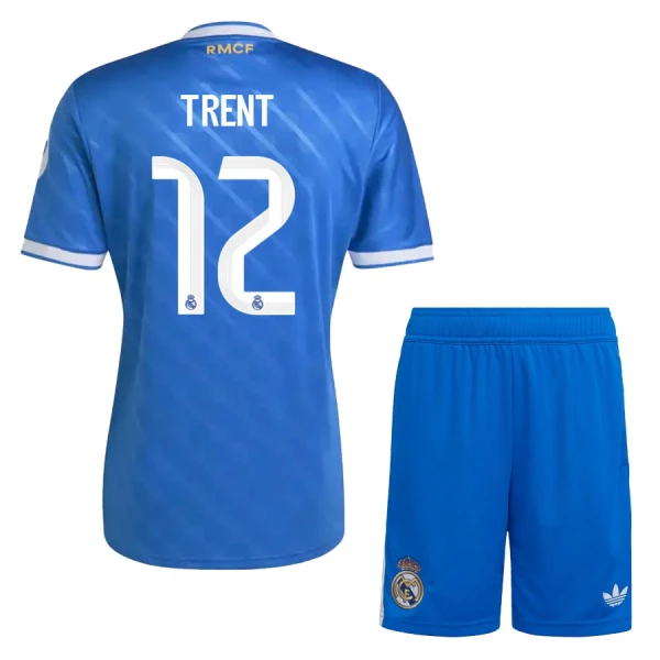 Günstige Real Madrid Trent Alexander-Arnold 12 Kindertrikot Ausweich 2025/26 Kurzarm Günstige Real Madrid Trent Alexander-Arnold 12 Kindertrikot Ausweich 2025/26 Kurzarm