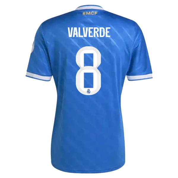 Günstige Real Madrid Valverde 8 Herrentrikot Ausweich 2025/26 Kurzarm Günstige Real Madrid Valverde 8 Herrentrikot Ausweich 2025/26 Kurzarm