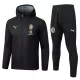 AC Mailand Trainingsjacke mit Kapuze 2025/26 Schwarze AC Mailand Trainingsjacke mit Kapuze 2025/26 Schwarze