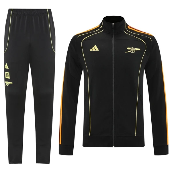 Arsenal Trainingsjackenanzüge 2025/26 Schwarze