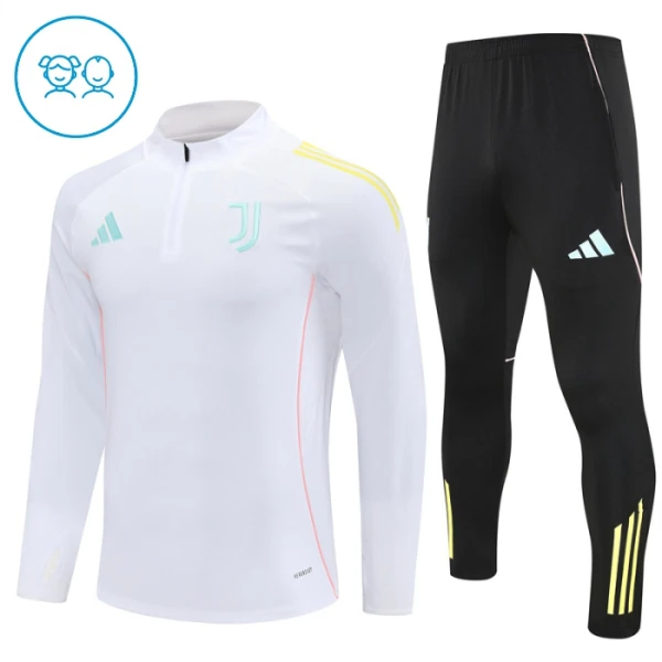 Juventus Turin Trainingspullover Kinder 2025/26 Viertelreißverschluss Weiße