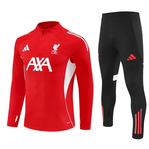 Liverpool Trainingspullover 2025/26 Viertelreißverschluss Rote Liverpool Trainingspullover 2025/26 Viertelreißverschluss Rote