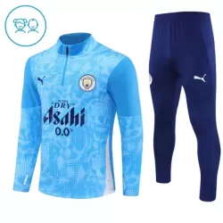 Manchester City Trainingspullover Kinder 2025/26 Viertelreißverschluss Blaue Manchester City Trainingspullover Kinder 2025/26 Viertelreißverschluss Blaue