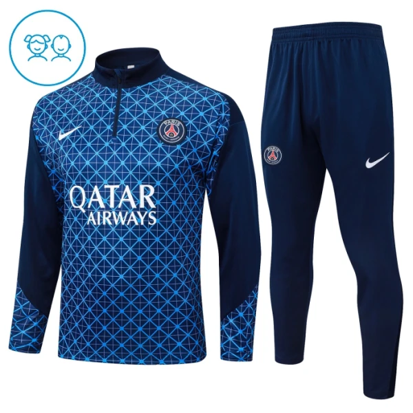 Paris Saint-Germain Trainingspullover Kinder 2025/26 Viertelreißverschluss Blaue Paris Saint-Germain Trainingspullover Kinder 2025/26 Viertelreißverschluss Blaue