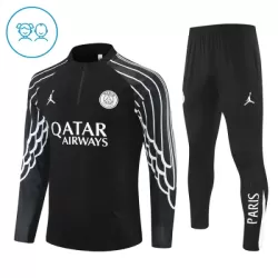 Paris Saint-Germain Trainingspullover Kinder 2025/26 Viertelreißverschluss Schwarze Paris Saint-Germain Trainingspullover Kinder 2025/26 Viertelreißverschluss Schwarze