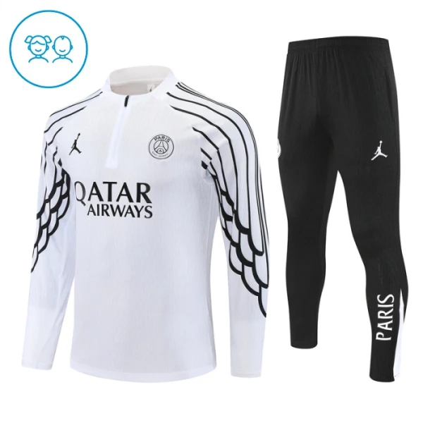 Paris Saint-Germain Trainingspullover Kinder 2025/26 Viertelreißverschluss Weiße Paris Saint-Germain Trainingspullover Kinder 2025/26 Viertelreißverschluss Weiße