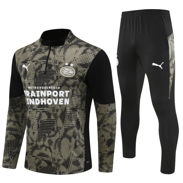 PSV Eindhoven Trainingspullover 2025/26 Viertelreißverschluss Schwarze PSV Eindhoven Trainingspullover 2025/26 Viertelreißverschluss Schwarze
