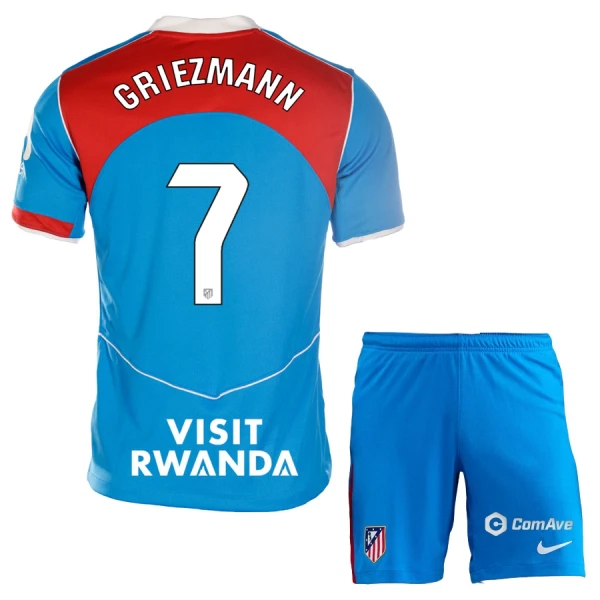 Günstige Atlético Madrid Griezmann 7 Kindertrikot Ausweich 2025/26 Kurzarm