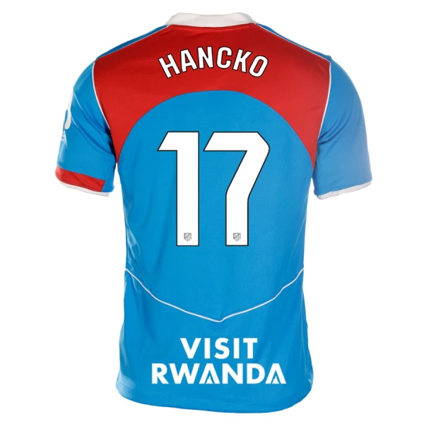 Günstige Atlético Madrid Hancko 17 Herrentrikot Ausweich 2025/26 Kurzarm Günstige Atlético Madrid Hancko 17 Herrentrikot Ausweich 2025/26 Kurzarm