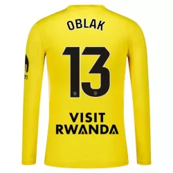 Günstige Atlético Madrid Oblak 13 Torwart Herrentrikot 2025/26 Langarm Gelbe Günstige Atlético Madrid Oblak 13 Torwart Herrentrikot 2025/26 Langarm Gelbe