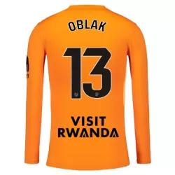 Günstige Atlético Madrid Oblak 13 Torwart Herrentrikot 2025/26 Langarm Orange Günstige Atlético Madrid Oblak 13 Torwart Herrentrikot 2025/26 Langarm Orange