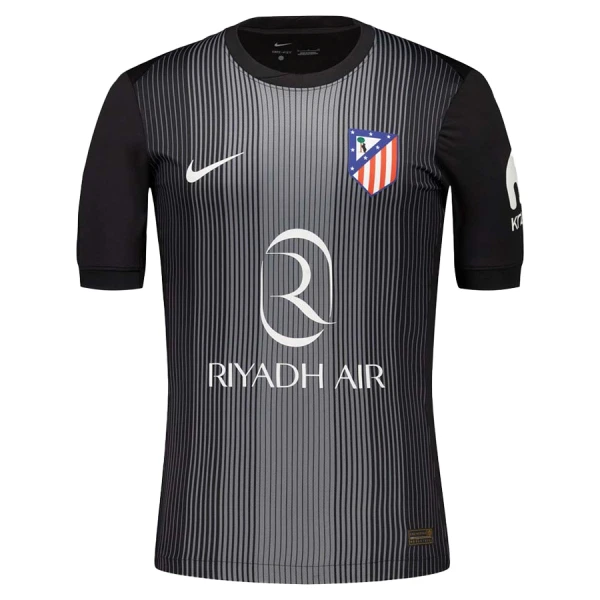 Günstige Atlético Madrid Oblak 13 Torwart Kindertrikot 2025/26 Kurzarm Schwarze