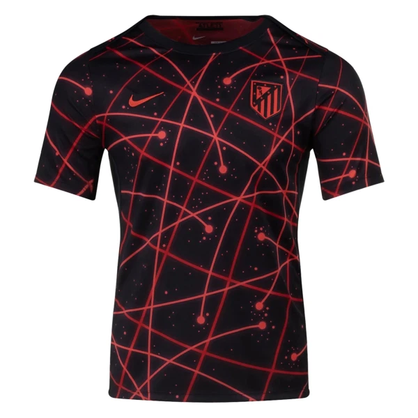 Günstige Atlético Madrid Pre-Match Herrentrikot 2025/26 Kurzarm Schwarze