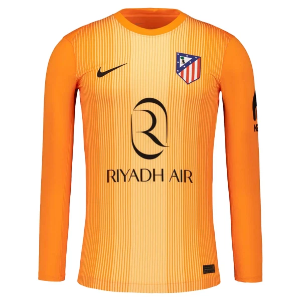 Günstige Atlético Madrid Torwart Herrentrikot 2025/26 Langarm Orange