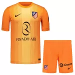 Günstige Atlético Madrid Torwart Kindertrikot 2025/26 Kurzarm Orange