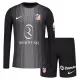 Günstige Atlético Madrid Torwart Kindertrikot 2025/26 Langarm Schwarze Günstige Atlético Madrid Torwart Kindertrikot 2025/26 Langarm Schwarze