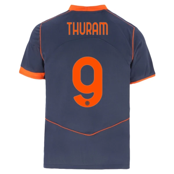 Günstige Inter Mailand Thuram 9 Herrentrikot Ausweich 2025/26 Kurzarm Günstige Inter Mailand Thuram 9 Herrentrikot Ausweich 2025/26 Kurzarm