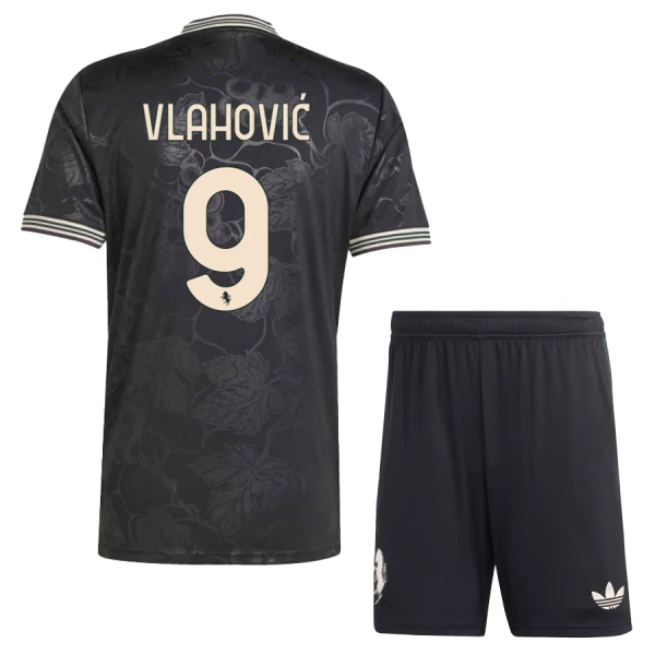 Günstige Juventus Turin Vlahovic 9 Kindertrikot Ausweich 2025/26 Kurzarm Günstige Juventus Turin Vlahovic 9 Kindertrikot Ausweich 2025/26 Kurzarm