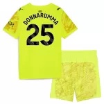 Günstige Manchester City Gianluigi Donnarumma 25 Torwart Kindertrikot 2025/26 Kurzarm Gelbe