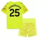 Günstige Manchester City Gianluigi Donnarumma 25 Torwart Kindertrikot 2025/26 Kurzarm Gelbe